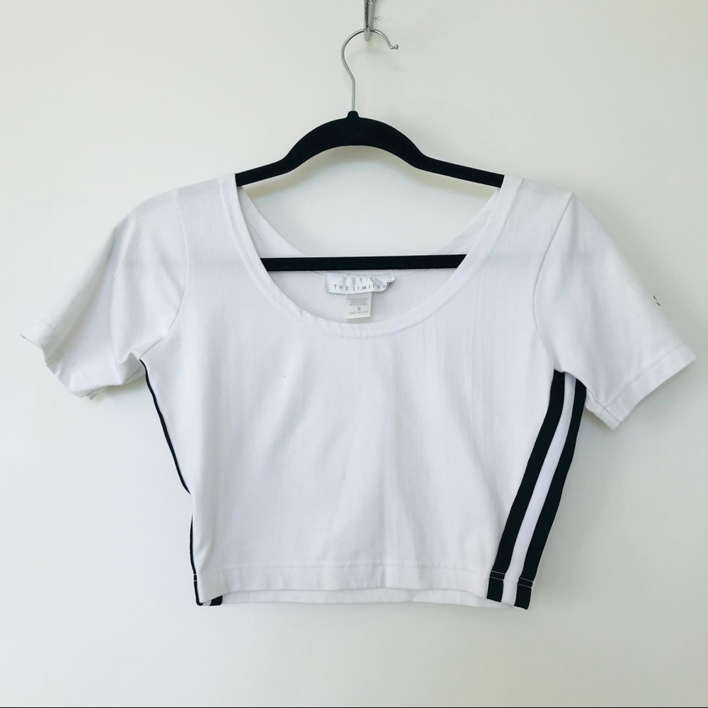 Sports Crop-top in white from The Limited